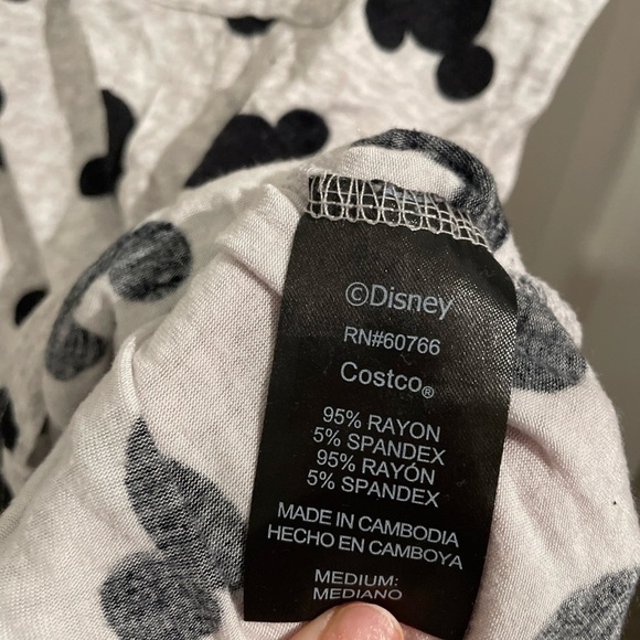 Disney Mickey Mouse Gray and Black Short Sleeve Tee - Picture 4 of 4